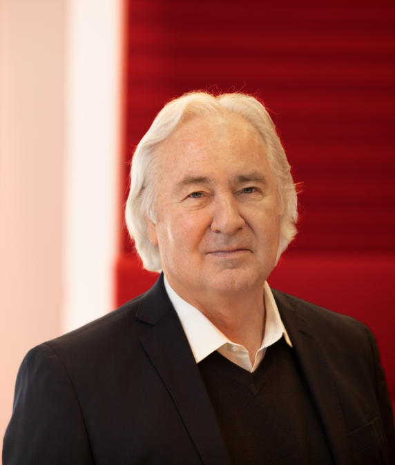 A professional photo of Dr. David K. Stevenson.