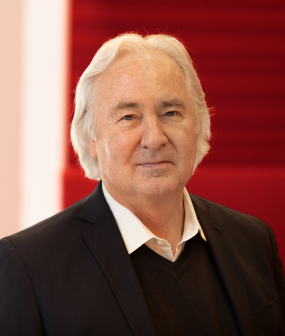 A professional photo of Dr. David K. Stevenson.